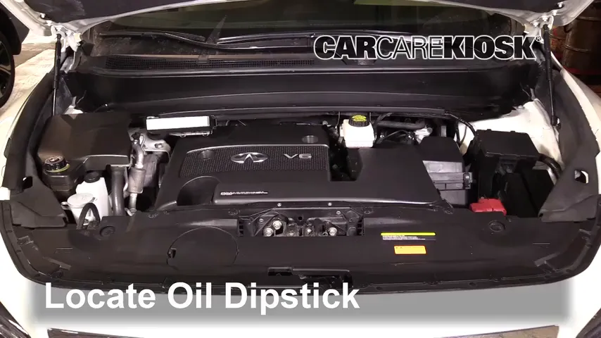 2016 Infiniti QX60 3.5L V6 Oil Check Oil Level